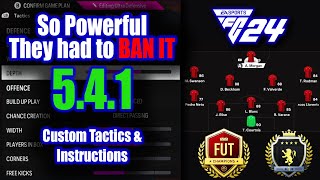 Impenetrable 541 Tactic Thats TOO META EAFC 24 Custom Tactics amp Instructions wGameplay eafc24 [upl. by Koosis]