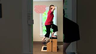 Pilates Chair Front Lunges  Leg Toning Workout for Strength amp Balance pilatesstrong [upl. by Zzahc]