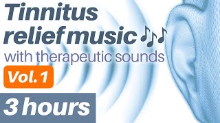 Tinnitus relief music with tinnitus therapy sounds  Tinnitus treatment  Noises Inside Head [upl. by Direj185]