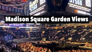 Madison Square Garden View from Seats  Section 109 amp Section 210 Harry Styles Love On Tour New York [upl. by Irby]