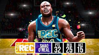 This SHAQ ONEAL BUILD DOMINATES REC IN NBA 2K24 🔥BEST CENTER BUILD 2k24 [upl. by Ahseela]