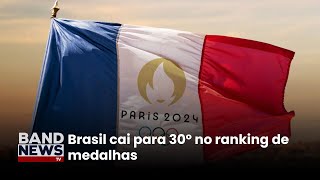 Quadro de medalhas Olimpíadas Paris 2024  BandNewsTV [upl. by Abas]