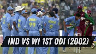 India Vs West Indies 1st Odi 2002 LastBall Drama Shocks India in Jamshedpur [upl. by Rita]