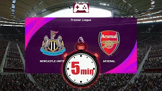 In 5 minutes  Newcastle V Arsenal  Premier League 202425  GAMEPLAY [upl. by Etnauj872]