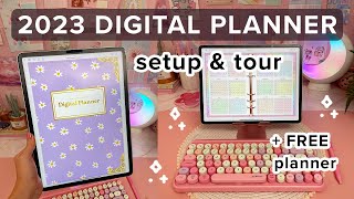 My Digital Planner 2023 ✨ iPad Planner set up amp tour  FREE planner [upl. by Kenny]