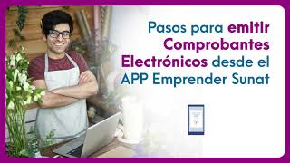 Emisión de Comprobantes de Pago Electrónico desde el App Emprender Sunat [upl. by Odnumde]