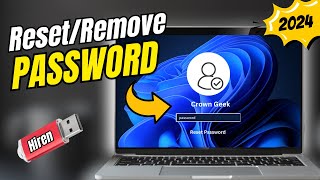 ResetRemove Windows 1011 Password Using HIREN USB EASY [upl. by Nerreg]