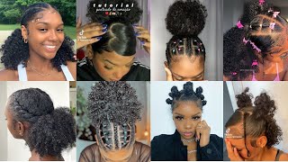 💖😍Cute hairstyles on curly hair  hairstyles compilation 🦋✨ [upl. by Nuahsal]