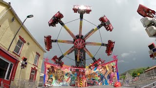 5k 360 on ride pov on superstar at Brynmawr Street fair [upl. by Yelrebma]