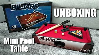 Mini Pool Table Unboxing 2  KeneHok [upl. by Adirf]