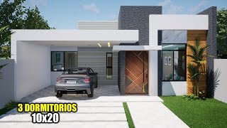 CASA NUEVA Y MODERNA 10X20  TRES DORMITORIOS RVL CASAS 2024 [upl. by Liagabba]