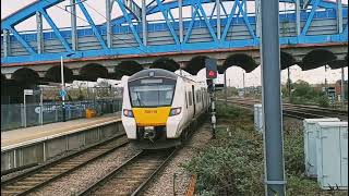 700119 departing Peterborough Station platform 2A for Horsham via Central London [upl. by Piefer]