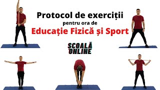 Exerciții pentru ora de Educație Fizică și Sport  scoala online [upl. by Chapell]