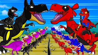 EVOLUTION OF Spinosaurus Ultimasaurus Indoraptor GODZILLA KONG Dogs vs Dinosaurs Jurassic Pregnant [upl. by Adnahsar]