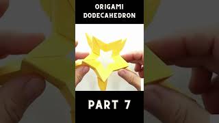 Origami Dodecahedron Tutorial 🌟 How to Fold a Stunning 12Sided Paper Polyhedron Part 7 [upl. by Hearn]