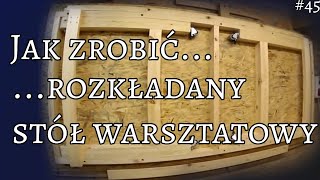 Jak zrobić składany stół warsztatowy wieszany na ścianie [upl. by Netfa]