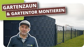 Gartenzaun amp Gartentor montieren [upl. by Signe]