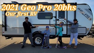 2021 Geo Pro 20bhs  Our first RV and tour [upl. by Eissat]