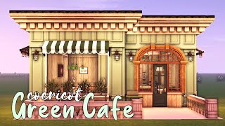 Aesthetic Green Cafe  Cocricot  Minecraft Speedbuild [upl. by Nymzaj]