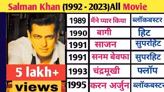 Salman Khan 1988  2024 Movies names  Salman Khan all movie name list  salman khan hit movie [upl. by Alleyn]