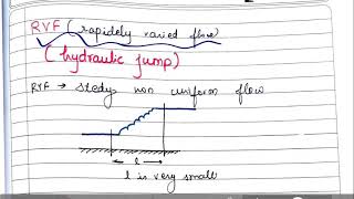 Open channel flow30  rapidly varied flow hydraulic jump  shubham sarathe [upl. by Kaylee826]