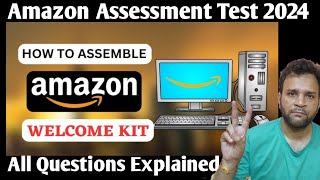 Amazon Assessment Test 2024  Work Life In Amazon Customer Support  Amazon Welcome Kit [upl. by Derward]