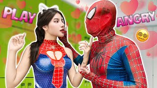 How I amp PRETTY GIRL Escape from Husband BAD GUY in LOVE 🆘 Love Story Spiderman in Real Life POV [upl. by Sanger930]