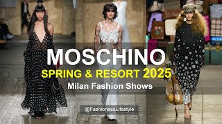 MOSCHINO 🌼🌿SPRING amp RESORT 2025 FASHION TRENDS [upl. by Irpac38]