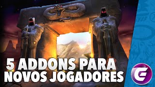 5 ADDON PARA NOVOS JOGADORES NO WOW  Guia de Iniciantes [upl. by Amaryl]