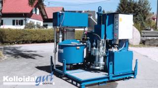 GERTEC IS100E grout plant anchor injection colloidal mixer grouting [upl. by Clift]