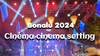 Cinema cinema setting Bonalu Dj song 2024  Matrix lightning  Kittu Yadav bonalu jathara 2024 [upl. by Belloir640]