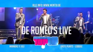 Tvopnames De Vlaamse Top 10 amp De Romeos Live in Lebbeke  11 juli 2016 [upl. by Viddah]