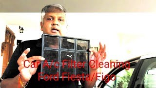 AC Filter  Cabin Air Filter Cleaning  Ford Fiesta  Ford Figo  DIY [upl. by Prendergast]