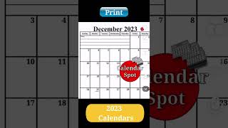 2023 Calendars  Printable January  December Monthly Calendars [upl. by Notneiuq]