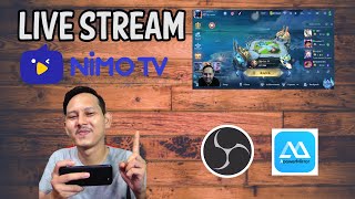 Live Stream Gaming Nimo TV  OBS  ApowerMirror [upl. by Odnam209]