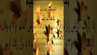 Sourate Al Zalzalah  Idriss Abkar 99 سورة الزلزلة  إدريس أبكر [upl. by Corty]