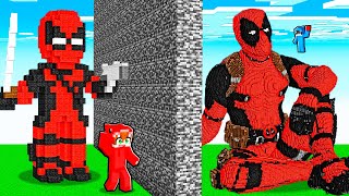 Hice Trampa con DEADPOOL en un Reto de Construcción de Minecraft [upl. by Norword538]