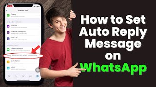 How To Set Auto Reply on WhatsApp in iPhone 2024 [upl. by Nnaeitak]