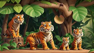 Tigers Tale  A Jungle Journey  Rhyming Song  New Kids Adventure Cool Song 2024 [upl. by Lehsar]