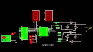 DECODIFICADOR BCD A DISPLAY DE 7 SEGMENTOS CAPT 9 PARTE4 [upl. by Luckett350]