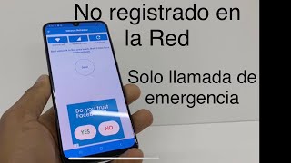 Solo llamadas de emergencia o No registrado en la Red  Solucion [upl. by Akirret]