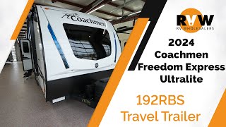 2024 Freedom Express Ultralite 192RBS Travel Trailer WalkThrough [upl. by Iahk]