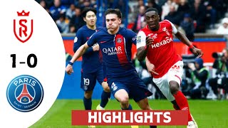 Reims vs PSG 10 highlights amp goals  ligue 1 20242025 [upl. by Ellessig]