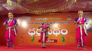 Kuchipudi dance performance at Kanaka Durga Temple in VijayawadaBy our dance group [upl. by Ger]