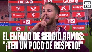 Sergio Ramos y su enfado viral con un aficionado quotCállate ya y respeta a la gentequot [upl. by Asiret998]