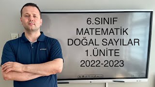 6SINIF MATEMATİK DOĞAL SAYILAR  1ÜNİTE KONU ANLATIMI kadirhoca [upl. by Hashim]