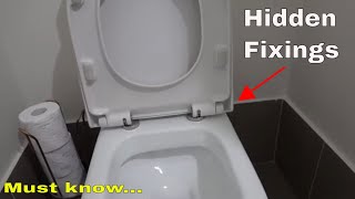 How to fix a toilet seat with hidden fixings [upl. by Aicilav]