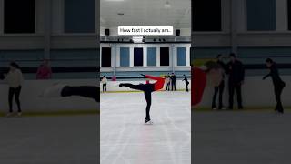 How fast I think I’m going vs How fast is actually am shorts figureskating fyp [upl. by Germann737]