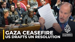 US submits Security Council resolution but exact wording unclear [upl. by Nrev719]