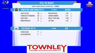 Footscray 1st XI v Kingston Hawthorn 1st XI Day 1 [upl. by Crowell]